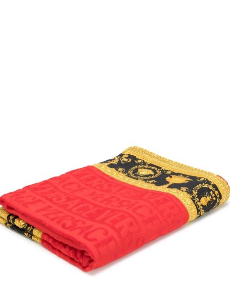 towel Versace Women trim Baroque beach 0705